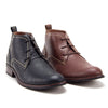 Men's 917129 Ankle High Distressed Lace Up Round Toe Chukka Dress Boots - Jazame, Inc.