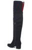 Women's Becky-02 Faux Suede Over The Knee Thigh High Chunky Heel Dress Boot - Jazame, Inc.