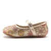 Girls FHX-03I Toddlers Mary Jane Embellished Floral Print Flats Shoes - Jazame, Inc.