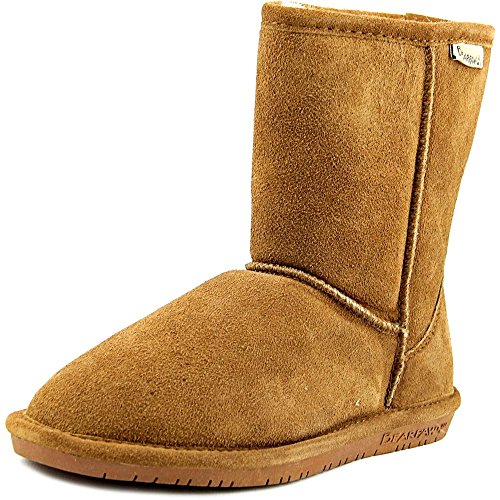 BEARPAW Emma Youth Mid Calf Boot, Winter Boots for Little Girls, Kids