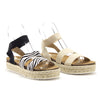 Women's Chiara-10 Platform Elastic Stretch Ankle Strap Espadrilles Flatform Sandals - Jazame, Inc.