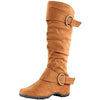 Women's Dhaka Buckle Design Ridding Boots - Jazame, Inc.