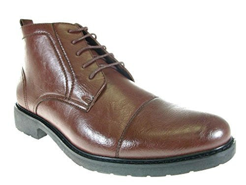 Men's 582 Cap Toe Chukka Lace Up Ankle High Boots - Jazame, Inc.