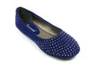 Girls Ositos Round Studded Toe Suede Ballerina Flats - Jazame, Inc.