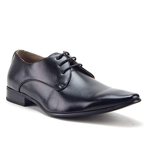 Men's Classic Pointy Toe Derby Lace Up Oxfords Dress Shoes - Jazame, Inc.
