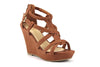 Women's Fay Strappy Caged Zip Wedge Sandals - Jazame, Inc.