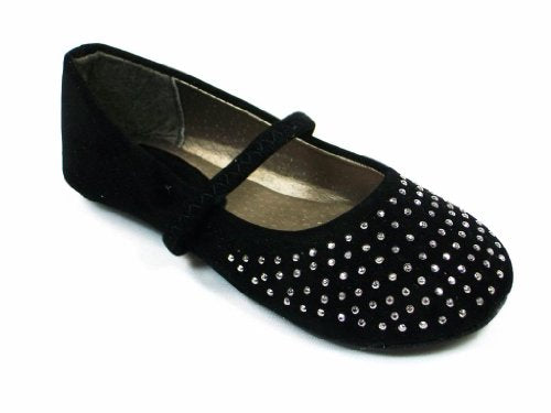 Girls 1006-SU-132 Toddlers Studded Toe Ballerina Flat Shoes - Jazame, Inc.