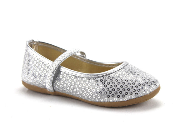 Girls FZP-15-II Toddlers Embellished Ballerina Mary Jane Flat Shoes - Jazame, Inc.