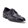 Men's 19130 Wing Tip Pinstripe Texture Lace Up Oxfords Dress Shoes - Jazame, Inc.