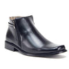 Men's 38307 Double Zipper Classic Square Toe Ankle Dress Boots (Black) - Jazame, Inc.