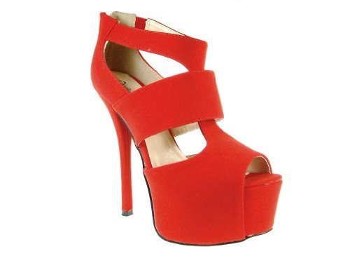 Women's Pinch-24 Platform Gladiator Stiletto Heels - Jazame, Inc.