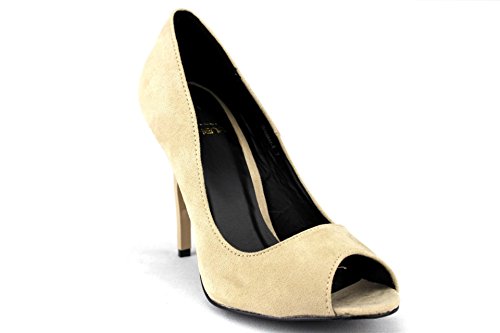 Women's Breaker Peep Toe Mirage Curved Stilletto Heels Pumps Shoes - Jazame, Inc.