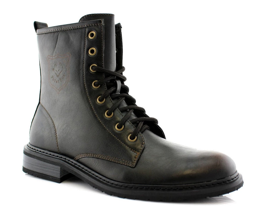 Men's 919674 Tall Ankle High Military Combat Fashion Dress Boots - Jazame, Inc.