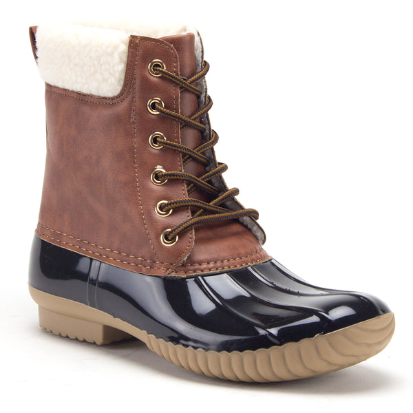 Women's Dylan Lace Up Rain Snow Winter Duck Boots - Jazame, Inc.