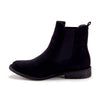 Women's Tempt-1 Menswear-Inspired Ankle High Suede Slip On Chelsea Boots - Jazame, Inc.
