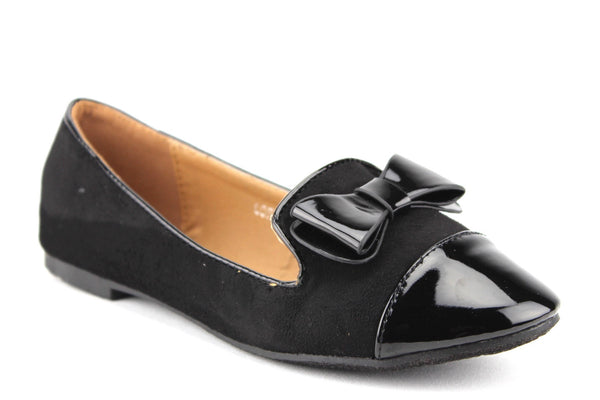 Women's Lory-2 Patent Leather Pointy Toe Slip On Smoking Flats Shoes - Jazame, Inc.