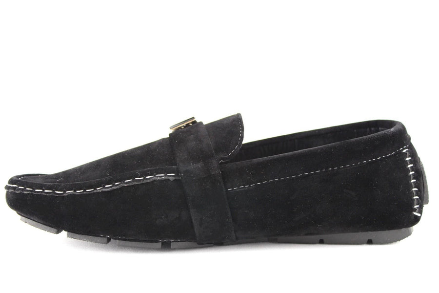 Men's M1040-12 Suedette Moccasin Slip On Loafer Driving Shoes - Jazame, Inc.