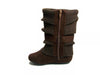 Girls Daysi-K Brown Tall Ruched Fold Over Knit Boots - Jazame, Inc.