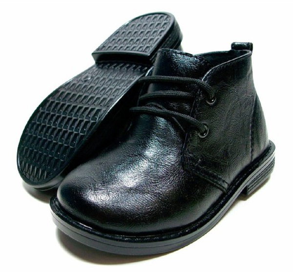 Toddlers Conal 2 Eye Lace Up Round Toe Casual Dress Boots I-703 Black-83 - Jazame, Inc.