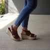 Women's Prema-02 Flatform Espadrilles Platform Sling Back Wedges Sandals Shoes - Jazame, Inc.