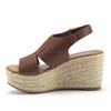 Women's Prema-02 Flatform Espadrilles Platform Sling Back Wedges Sandals Shoes - Jazame, Inc.