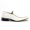 Boys Conal Squared Toe Dress Design Loafers Shoes K-61010 White-17