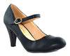 Women's Kimmy-38 Jagged Edge Vintage Mary Jane Strap Pump Heel - Jazame, Inc.