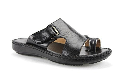 Men's 71205 Leather Linning Peasant Toe Slip On Sandals - Jazame, Inc.
