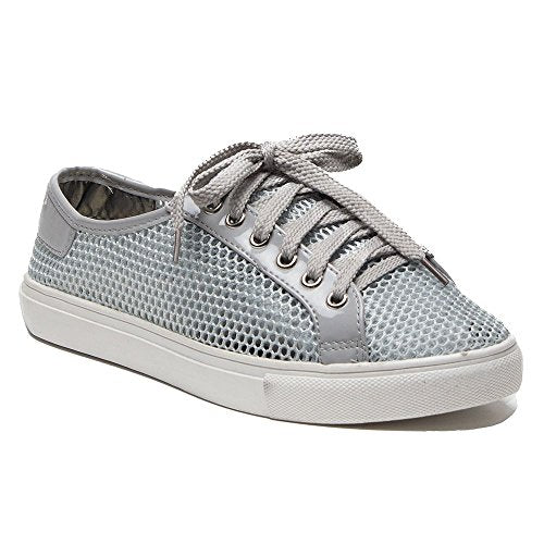 Women's Bebe Low Rise Lace Up Mesh Net Tennis Sneakers - Jazame, Inc.